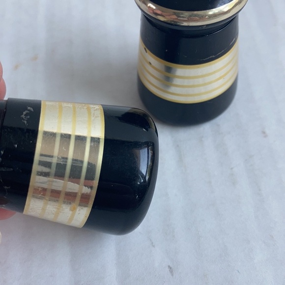 Vintage West Germany single service salt and pepper mustard condiments plate - Picture 9 of 16